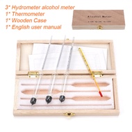 Alcohol Meter Professional Alcohol Tester Alcohol Concentration Meter and Thermometer Gravity Meter 