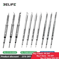 RELIFE Super Fine C210 T245 C245 Soldering Tip C210 C115 Soldering Iron Tip for GVM T210 GVM T115 Pr