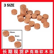 20pcs Saxophone Button Cork Mat Silencer Silent Mat Saxophone Cork Mat Diameter 8/9/10mm