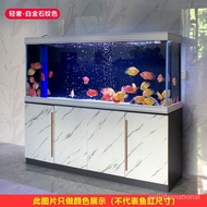 GDWE People love itHome New Fish Tank Home Living Room Screen Aquarium Landscape Full Set Super White Glass Large and Me