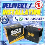 【BATTERY DELIVERY 】NS70/L INCOE MAINTENANCE FREE BATTERY DELIVERY AND INSTALLATION