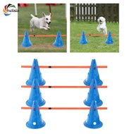 [chulisia] Hurdle Cones Course Dogs Jump Obstacle Agility Training Set Speed Training Equipment for 