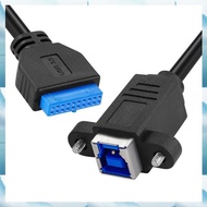 [G V W E] USB 3.0 Type-B Female to USB3.0 20Pin IDC Header Cable Extension 5Gbps Data Transmission L