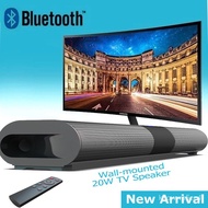 Ready Stock  LED Soundbar 5.0 Bluetooth Speaker Portable Subwoofer with Colorful Light FM Radio USB AUX TF Card for Comp