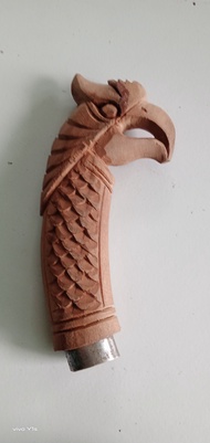 gagang  golok ukiran burung garuda