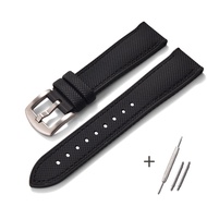 20mm 22mm 24mm thiết kế mới lai FKM dây đeo cao su sailcloth đồng hồ da Dây đeo fluoro Dây đồng hồ b