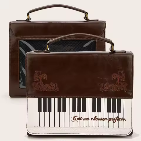 Japanese Ita Bag Piano Key Contrast Color Otaku Backpack,Harajuku Lolita Girls Travel Shoulder Bag,V
