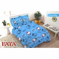 Bed Cover Fata Signature Flat King Pillow 2 180X200 HK Kitty Blue