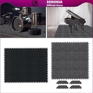 SONONIA 11.8x11.8" Felt Exercise Mats 20 x for Gym Protection Anti Slip Equipment Padding Wear Resis