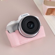 [High Quality] Canon R50 Protective Case R100 Mirrorless Camera Bag r50 Half Bag Base r100 Leather C