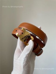 CELINE Belt 皮帶 小牛皮 平滑扣 腰帶 女款