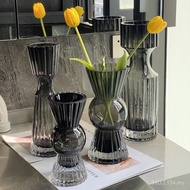 HJM-Light Mewah Mudah Pasu Kaca Berat Penyusun Bunga Hidroponik Rekaan Kreatif Hiasan Hiasan Rumah