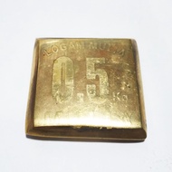 Replika Emas Batangan Logam Mulia LM London 24K bahan Kuningan