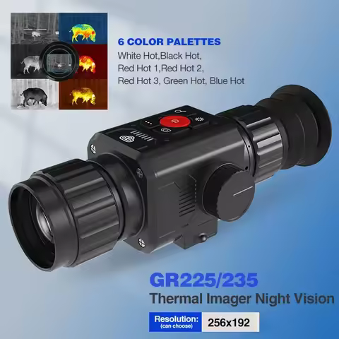 Thermal Scope 12um Thermal Imaging Scopes for Rifles 25mm 35mm Thermal Riflescope Thermal Night Visi