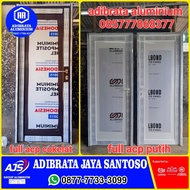 pintu aluminium acp full sett ukuran kusen 80x200