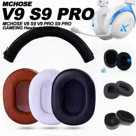 Replacement Foam Ear Pads for MCHOSE V9 S9 PRO, V9 PRO S9 PRO MCHOSE X9 Headphones Memory Foam Earpa