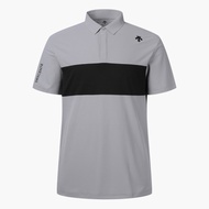 [DESCENTE] Color Print T-Shirt Men's Golf POLO Shirt