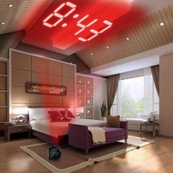 Voice projection clock Digital projector LCD display alarm clock Voice call LED projection with temp