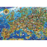 EDUCA EUROPE MAP 17962 ADULT JIGSAW PUZZLE 500