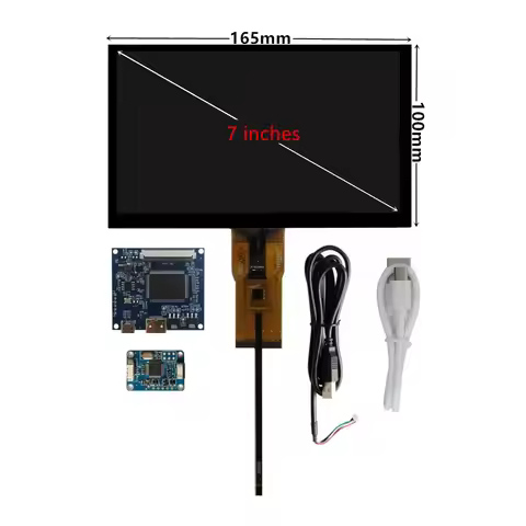 7 Inch LCD Screen Display Monitor Capacitive Digitizer Touch Screen HDMI-Compatible For Lattepanda R