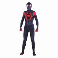 Anime Spiderman Miles Morales Cosplay Costume 3D Print Into The Verse Spider Man Halloween Zentai Bo