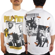 OVERSIZE 90s MOVIES PULP FICTION TSHIRT WHITE MEN WOMEN UNISEX COTTON COMBED 20s