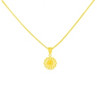 GC7 Smiley Bloom Pendant in 916 Gold
