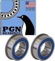 (2 Pack) PGN 3/4" x 1-3/8" Flanged Ball Bearing - Replacement for Lawnmower, Carts & Hand Trucks Whe