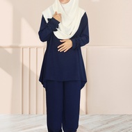 (40-140KG) TUDIAA SANDRA SUIT / Muslimah Long Dress / Long Blouse Muslimah / Muslim Women Plus Size 