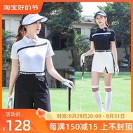 Korean Titleist FootJoy J.LINDEBERG ✴☃✟ TTYGJ Golfผู้หญิงเสื้อสูทฤดูร้อนเสื้อยืดแขนสั้นเสื้อผ้าเทนนิสGolfเสื้อผ้าหญิงSlim