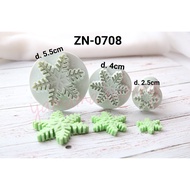ZN708 - Plunger cutter bento fondant cookie frozen snow flake hiasan kue