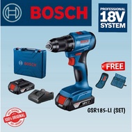 BOSCH GSR185-LI 18V CORDLESS DRILL / DRIVER / SOLO SET / 06019K30L2