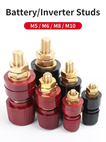 Battery Wiring Bolt M6 M8 M10 Power Terminal Stud 100A 200A 300A Panel Wiring Studs 333 555 Series C