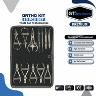 GT MED TOOLS PROFESSIONAL ORTHODONTIC INSTRUMENT KIT - 13 PIECE STAINLESS STEEL SET WITH TC INSERTS