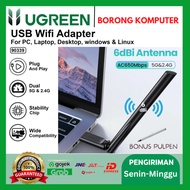 UGREEN USB Wifi Wireless Adapter 650Mbps 6dBi High Gain Antenna 90339