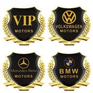 1PC Metal Car Stickers 3D Personality Creative Shielding Scratches Car Logo Stickers Decorations G4W