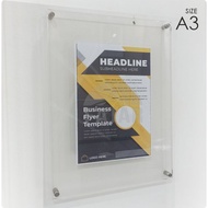 A3 Acrylic Frame / Wall Poster Frame / Acrylic Menu Display