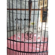 Transparent Clear Acrylic Magpie Cage Variation Stopper Stopper Bird Cage Lovebird Bird Cage Accessories