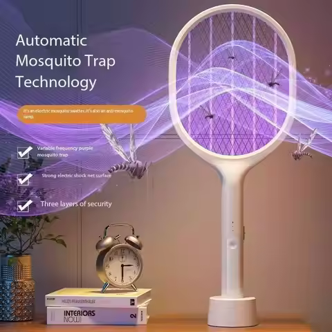 UBS 1pc Electric Mosquito Killer Swatter USB Rechargeable Electric Household Safety Mosquito Killer 