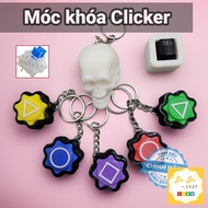 Clicker Keychain Push Button - Fidget Clicker Keychain - 3D Printed Product