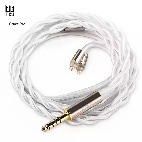 KBEAR TRI Grace Pro 2 Core Silver-Plated Upgrade Headphones Cable HiFi Balance Wired Earphone Detach