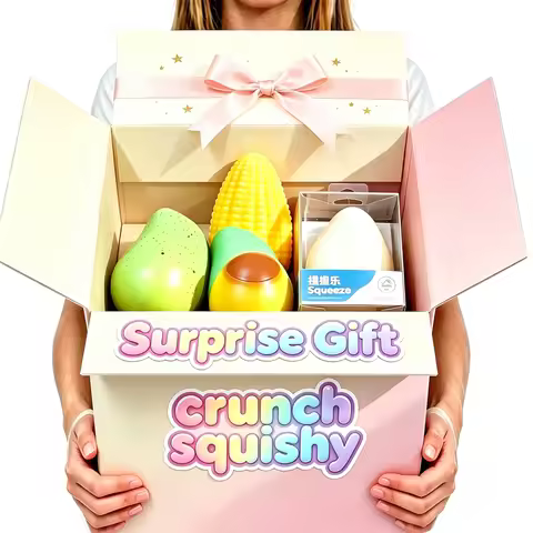 Soap crunch squishy Blind Box, Mango Crunch Squishy, Pudding crunch squishy Squishy with many Korean