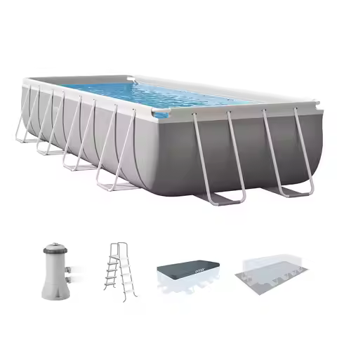 Prism Frame 16ft x 8ft x 42in Above Ground Pool Set w/Pump | 26791EH - 1000 GPH Cartridge Filter Pum
