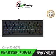 Ducky ONE X 60% 機械鍵盤 三模連線 電感軸 黑色 白色 PBT鍵帽 抗震設計 無線鍵盤 電競鍵盤 遊戲鍵盤/ 黑色