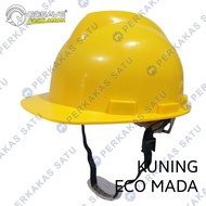 GOSAVE YELLOW PROJECT SAFETY WORK HAT MD-008 ECO YELLOW SAFETY HELMET FASTRACK SWIVEL MODEL