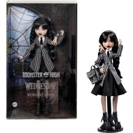 Monster High Wednesday Doll and Accessories, Wednesday Addams Collectible in Nevermore Academy Unifo