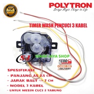 Timer Wash Mesin Cuci POLYTRON 2.Tabung 3 Kabel / Timer Wash Mesin Cuci POLYTRON