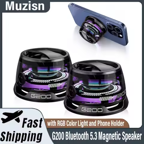 Bluetooth 5.3 Magnetic Portable Bluetooth Speaker G200 Mini Sound Box Magnetic Bluetooth Multifuncti