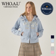 [WHO.A.U] Patch Crop Hood Zip-up | WHMZF1111F
