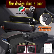 7 USB ARMREST Honda/Toyota/Perodua/Proton  Adjustable with Cup Holder Armrest myvi saga flx viva axi